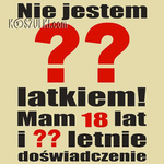 T-shirt Nie jestem latkiem...