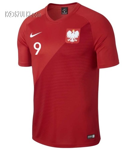 Koszulka Reprezentacji Polski Nike Oryginalna Mś 2018 Away Top  Czerwona Nazwisko