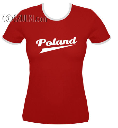 koszulka Polska damska poland CZERWONA