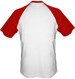 T-shirt Baseball biało-czerwony